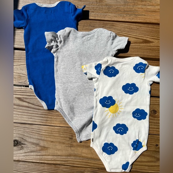 gerber short sleeve snap onesie - 3 infant baby toddler 12m - Picture 5 of 5